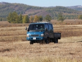 Transport na stepie. Mongolia, Chentej 2010